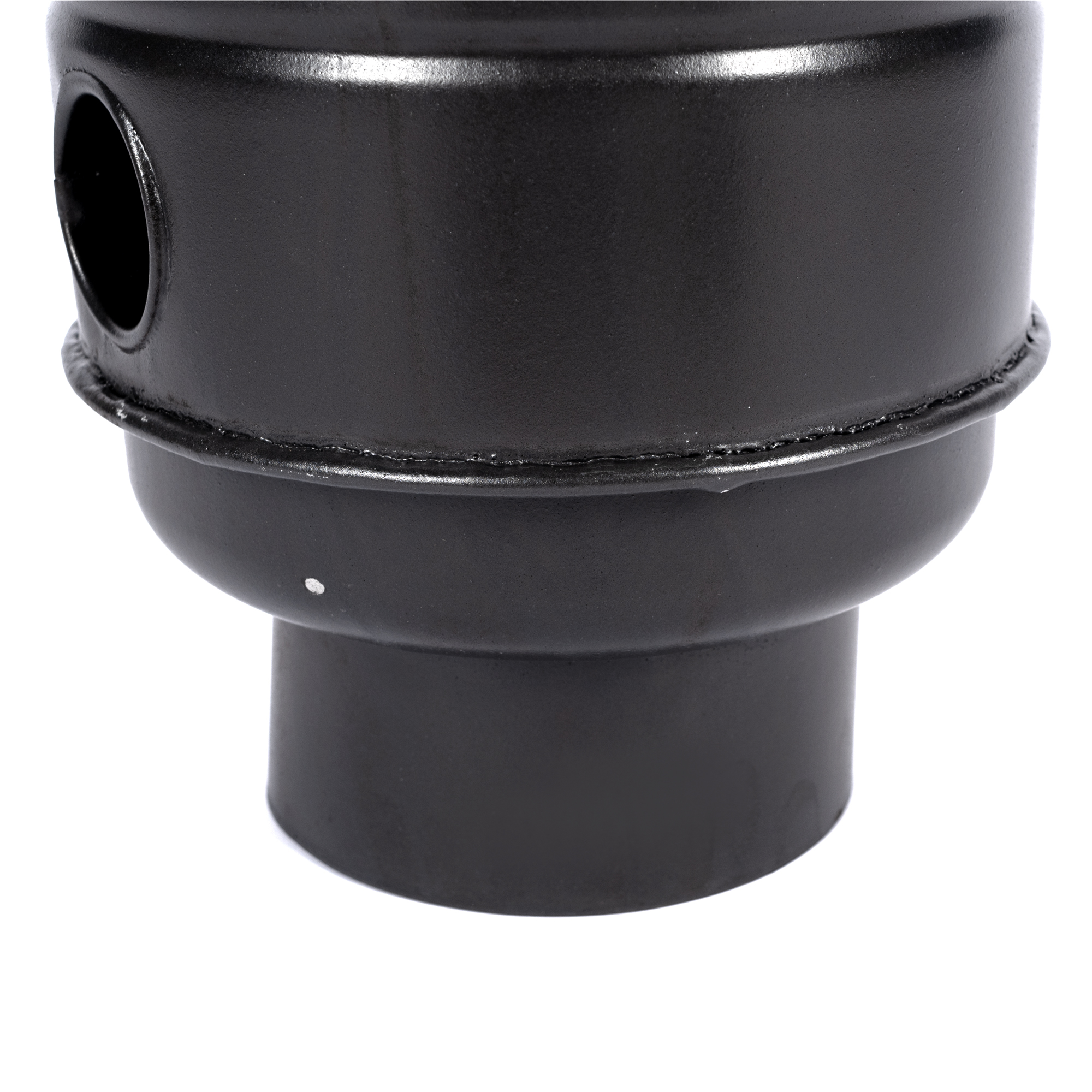 Burlan recuperator caldura, rotund, 130 mm, Gri mat